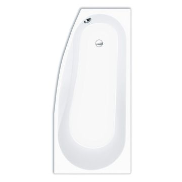 Repabad Kampen Raumspar-Badewanne 160 links - Acryl, in Weiß