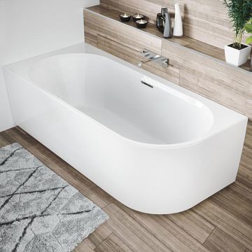 Riho Freistehende Badewanne Desire Corner Rechts - Acryl - 184 x 84, Ambiente