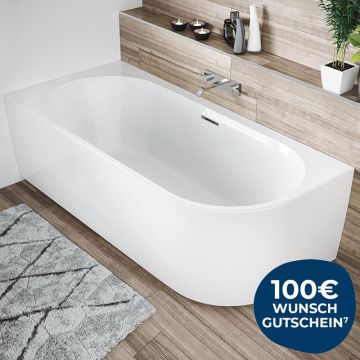 Riho Freistehende Badewanne Desire Corner Rechts - Acryl - 184 x 84, Ambiente