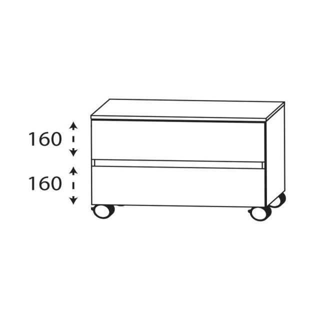 Laguna Ergänzungsschrank Rollenschrank