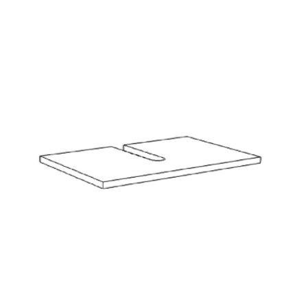 Badea Classic Abdeckplatte - 60 cm, 1 Siphonausschnitt