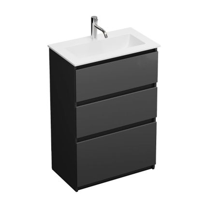 Burgbad LIN20 Waschtisch mit Unterschrank Set 62 cm