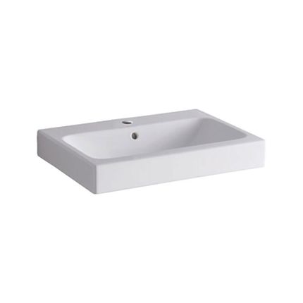 Geberit iCon Waschtisch - Hahnloch, Überlauf, weiß