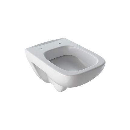 Geberit Renova Plan Wand-WC Tiefspüler, Spülrand, weiß