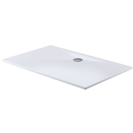 HSK Duschwanne Rechteck-Duschwanne 80x100 - Plan, Marmor-Polymer