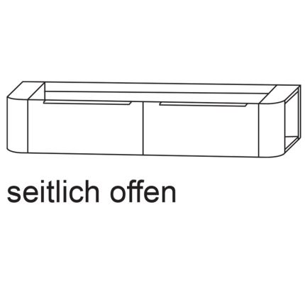 Laguna Orbis Waschtischunterschrank - 151 cm Skizze