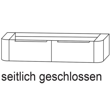 Laguna Orbis Waschtischunterschrank - 151 cm Skizze