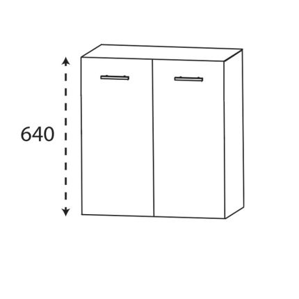 Laguna Ergänzungsschrank Unterschrank - 60 cm Skizze