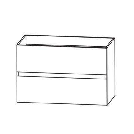 Laguna Platino 2.0 Waschtischunterschrank - 70 cm Skizze