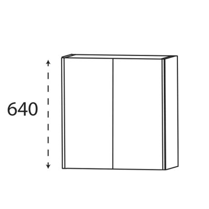 Laguna Highline 250 Oberschrank - 62 cm Skizze