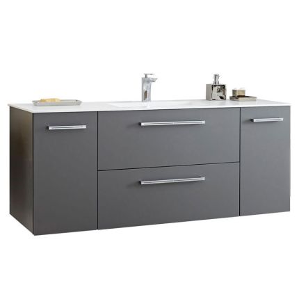 Pelipal PCON Krion-Waschtisch mit Unterschrank 136 cm