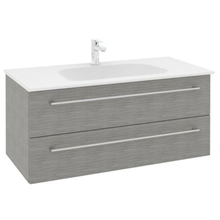 Pelipal PCON Mineralmarmor-Waschtisch mit Unterschrank 107 cm