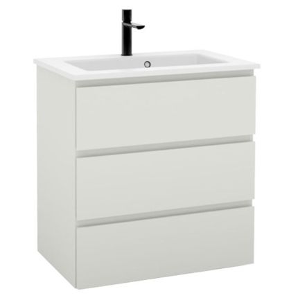 Pelipal PCON Solid Surface Waschtisch mit Unterschrank 78 cm