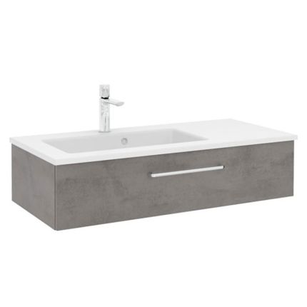 Pelipal PCON Solid Surface Waschtisch mit Unterschrank 107 cm