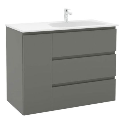 Pelipal PCON Solid Surface Waschtisch mit Unterschrank 107 cm