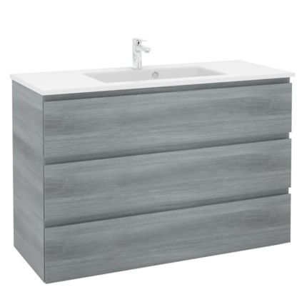 Pelipal PCON Solid Surface Waschtisch mit Unterschrank 122 cm