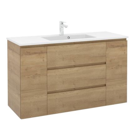 Pelipal PCON Solid Surface Waschtisch mit Unterschrank 137 cm