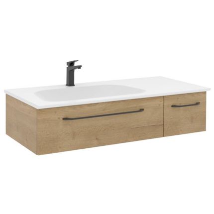 Pelipal PCON Mineralmarmor-Waschtisch mit Unterschrank 107 cm