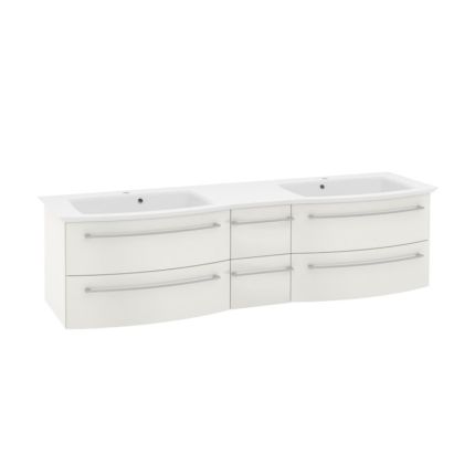 Pelipal PCON Doppelwaschtisch mit Unterschrank 187 cm