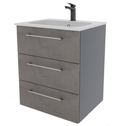 Pelipal PCON Waschtisch mit Unterschrank 62 cm