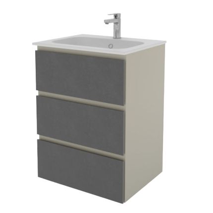 Pelipal PCON Waschtisch mit Unterschrank 62 cm