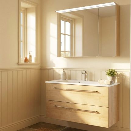 Puris Fine Line Badmöbel Set - 92 cm Ambiente