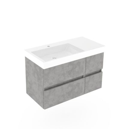 Puris Kera Plan Waschtisch mit Unterschrank - 92 cm