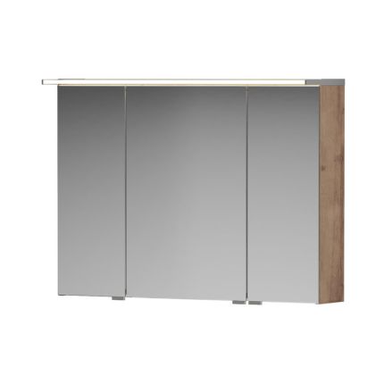Puris Star Line Spiegelschrank 3 Doppelspiegeltüren und 1 LED Flächenleuchte