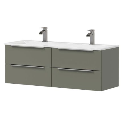 Puris Star Line Doppelwaschtisch mit Unterschrank 140 cm