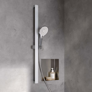 Brausestange: BST16 - AquaXPro mit farbiger Glasfront in Chrom