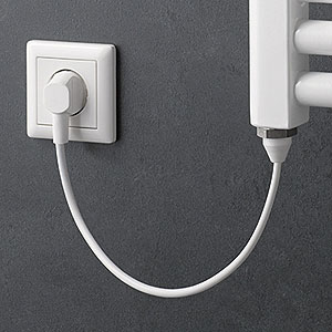 Heizstab: 1 - IP55, Kabellänge 1,50 m, weiß, 900W