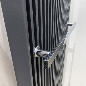 Handtuchhalter: mit Handtuchhalter, chrom, 280 mm breit