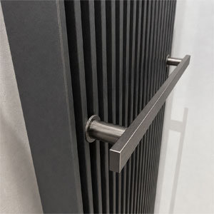 Handtuchhalter: Handtuchhalter, gunmetal gebürstet, 280 mm breit