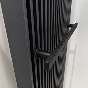 Handtuchhalter: Handtuchhalter, schwarz-matt, 280 mm breit