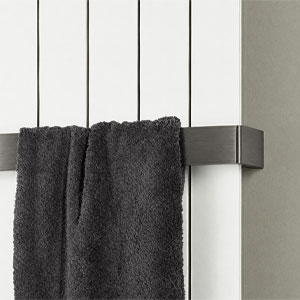 Handtuchhalter: 650 mm breit, gunmetal gebürstet
