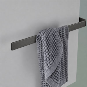 Handtuchhalter: 430 mm breit, gunmetal gebürstet