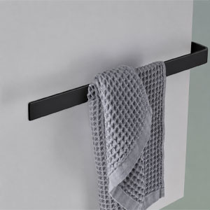 Handtuchhalter: 430 mm breit, schwarz-matt