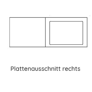 Ausschnitt Waschtischplatte: Ausschnitt rechts