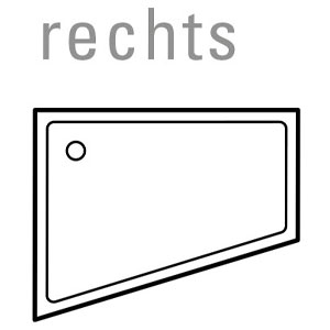 Ausführung Duschwanne: Rechts