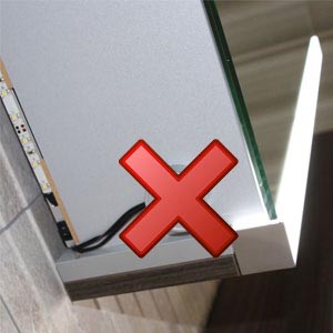 Spiegel-Beleuchtung: ohne LED Emotionbeleuchtung