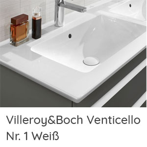 Beschichtung Waschtisch: Villeroy& Boch Venticello Weiß