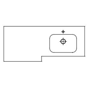 Ausführung Waschtisch: Beckenposition rechts