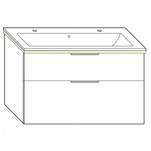 Waschtisch-Beleuchtung: LED - 14 Watt, mit Schalter, dimmbar