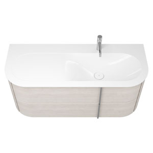 Ausführung Waschtisch mit Unterschrank: Beckenmulde rechts