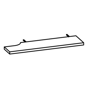 Ausführung Wandablage: Innenrundung links