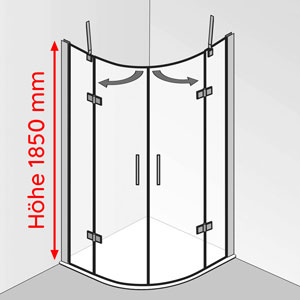 Höhe: 1850 mm