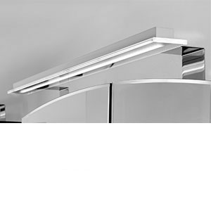 Aufsatzleuchte Spiegelschrank: LED-Aufbauleuchte chrom, 8,53 Watt, 600 mm