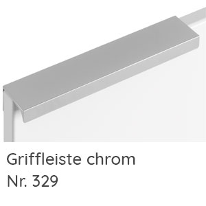Griffvariante: Griffleiste chrom