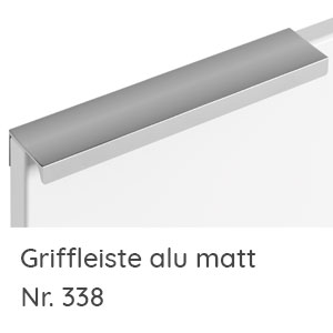 Griffvariante: Griffleiste alu matt