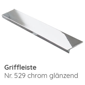 Griffvariante: Griffleiste chrom glänzend